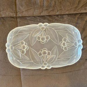 VINTAGE MIKASA BOUNTIFUL FROSTED CHERRY SERVING TRAY